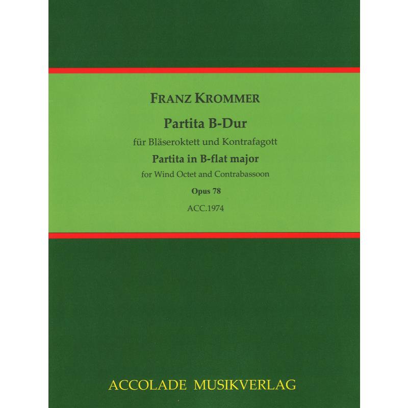 Titelbild für ACCOLADE 1974 - Partita B-Dur op 78