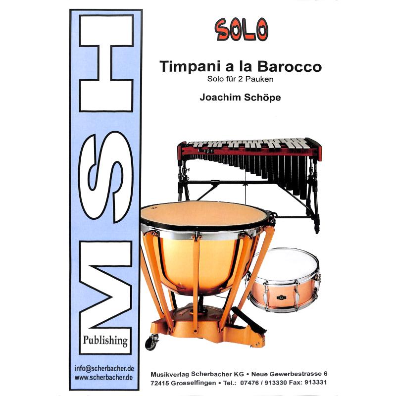Titelbild für SCHERB 22730 - Timpani a la Barocco