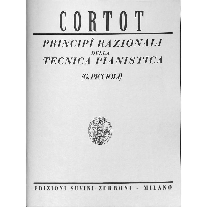 Titelbild für ESZ 4474 - Principi razionali della tecnica pianistica