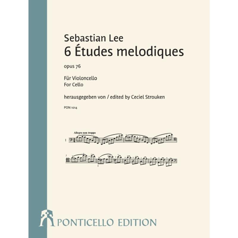 Titelbild für PONTICELLO 1014 - 6 Etudes melodiques op 76