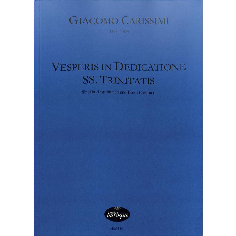 Titelbild für BAROQUE 6110 - Vesperis in dedicatione SS TRinitatis