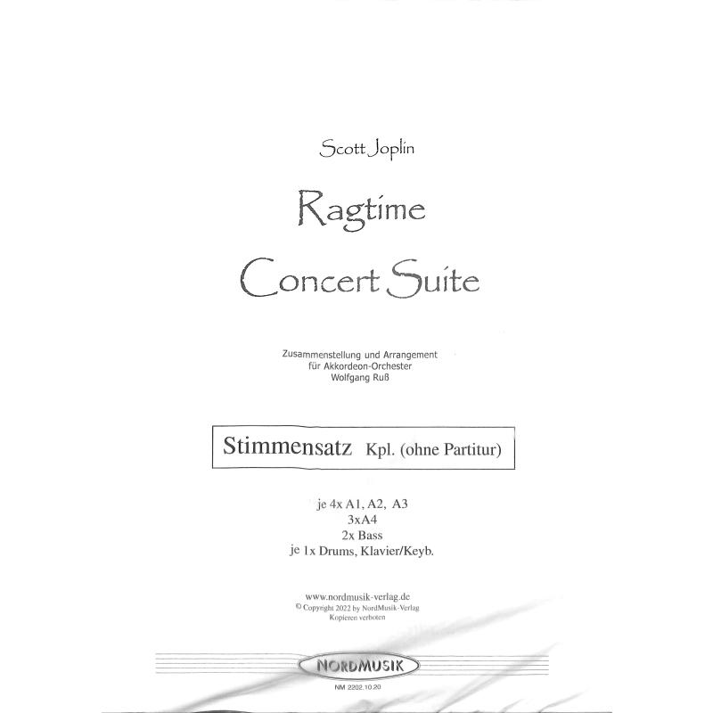 Titelbild für NORD 22021020 - Ragtime concert suite