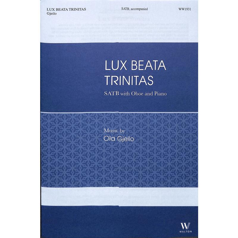 Titelbild für WALTON 1931 - Lux beata trinitas