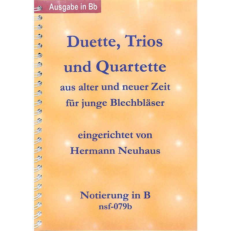 Titelbild für FMB -NSF079B - Duette Trios und Quartette aus alter und neuer Zeit