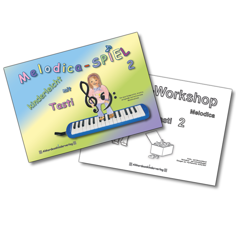 Titelbild für AKV 1002-KOMBI2 - Melodica Spiel mit Tasti 2 + Notenworkshop mit Tasti 2