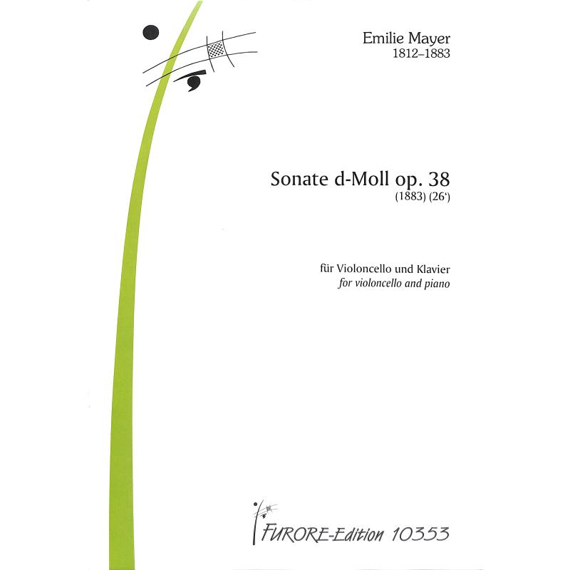 Titelbild für FUE 10353 - Sonate d-moll op 38