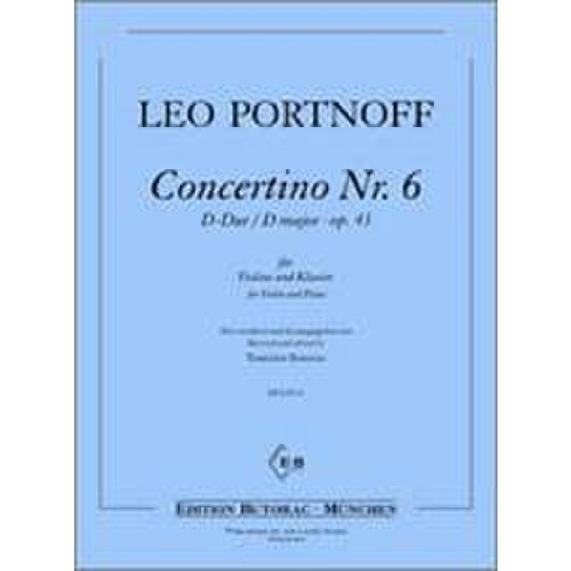 Titelbild für BUTORAC -L102-G - Concertino 6 D-Dur op 43