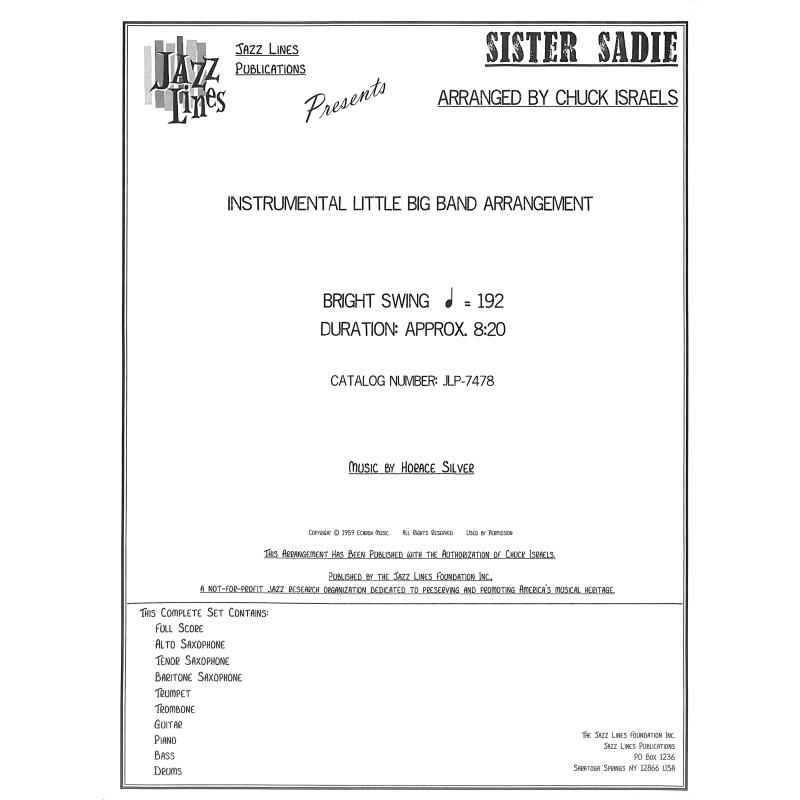 Titelbild für JLP 7478 - Sister Sadie