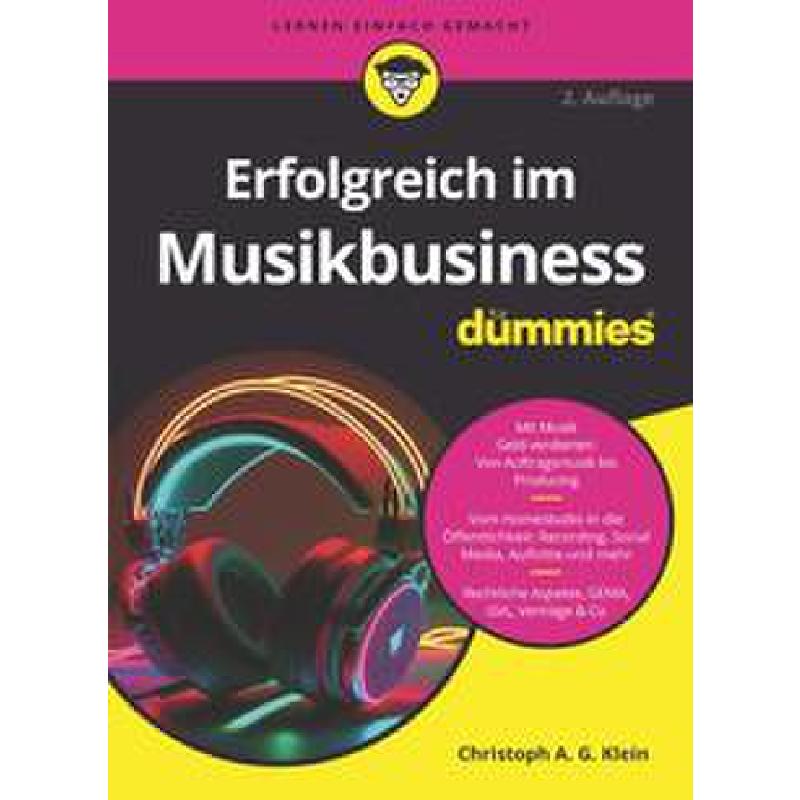Titelbild für 978-3-527-72169-6 - Erfolgreich im Musikbusiness für Dummies