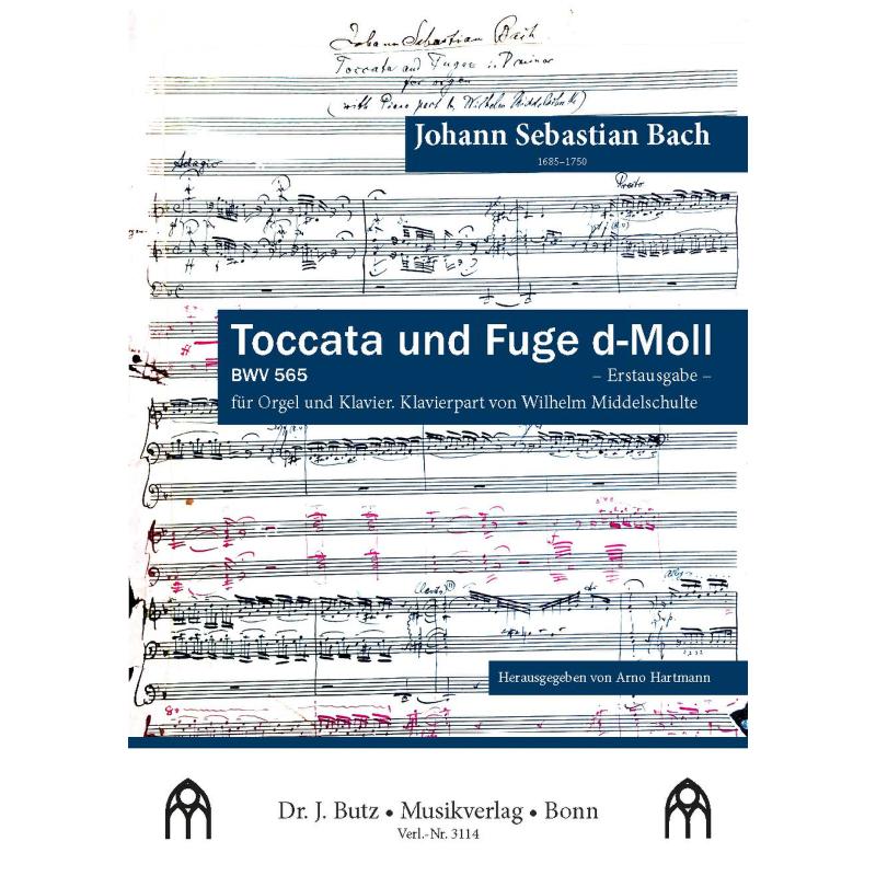 Titelbild für BUTZ 3114 - Toccata + Fuge d-moll BWV 565
