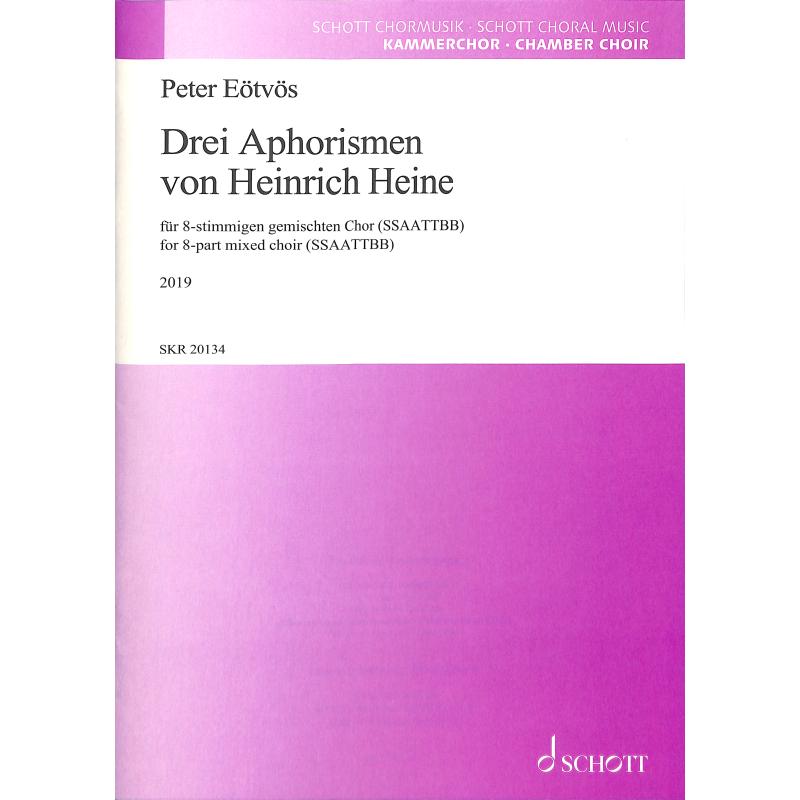 Titelbild für SKR 20134 - 3 Aphorismen von Heinrich Heine