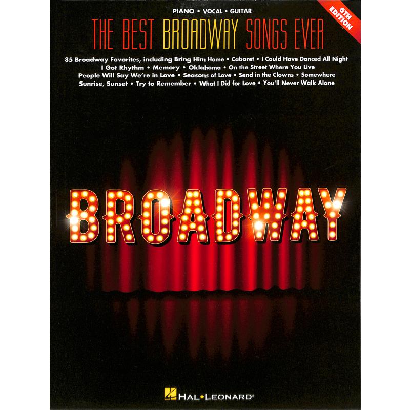 Titelbild für HL 291992 - The best Broadway songs ever