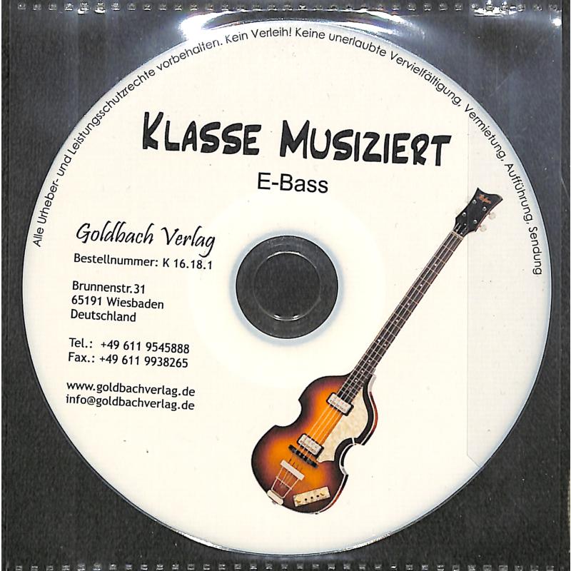 Titelbild für GOLDBACH -K1618-1 - Klasse musiziert - eine Schule für Bläserklassen