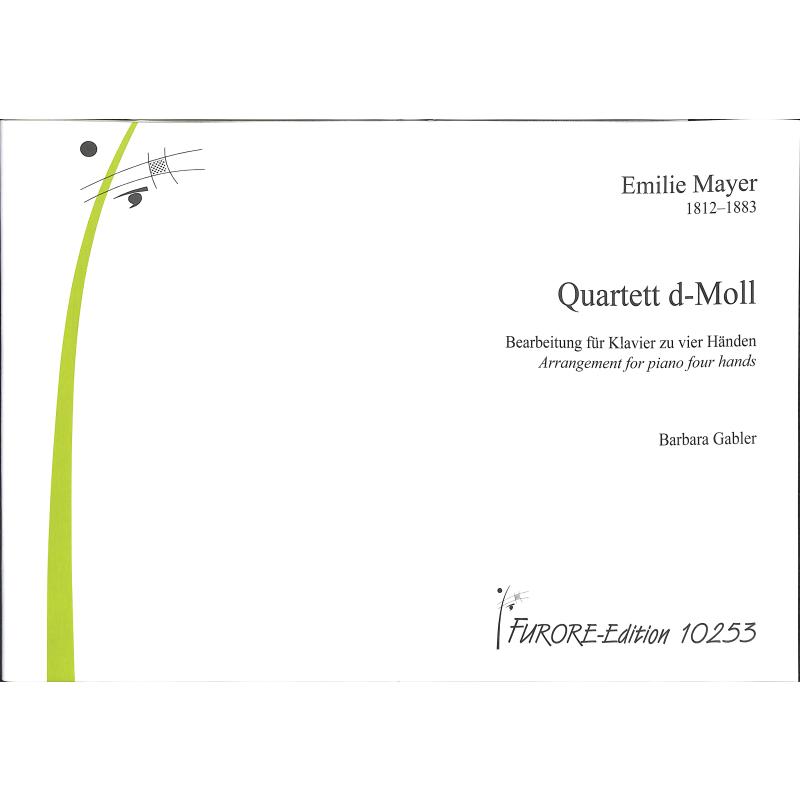 Titelbild für FUE 10253 - Quartett d-moll