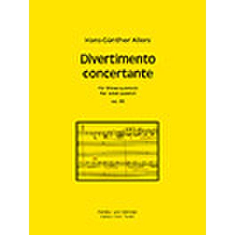 Titelbild für DOHR 16462 - Divertimento concertante op 95