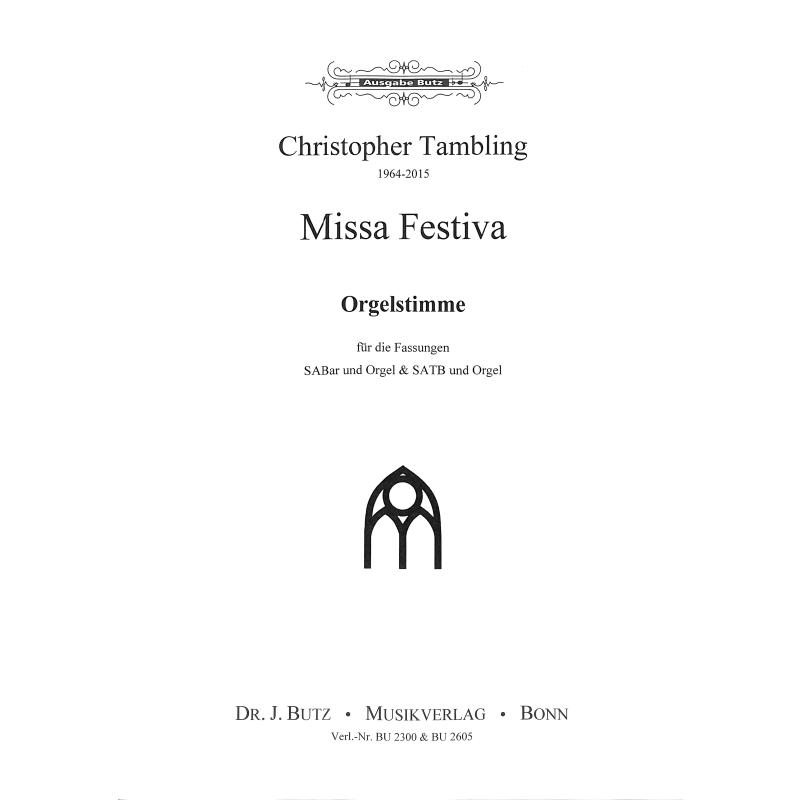 Titelbild für BUTZ 2300-ORG - Missa festiva
