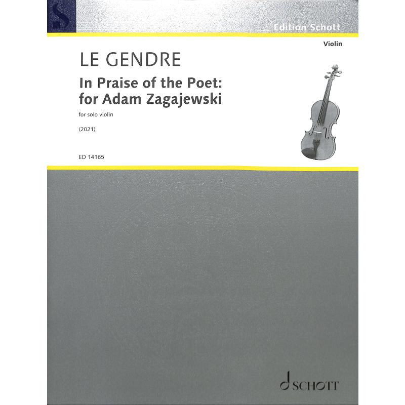Titelbild für ED 14165 - In praise of the poet