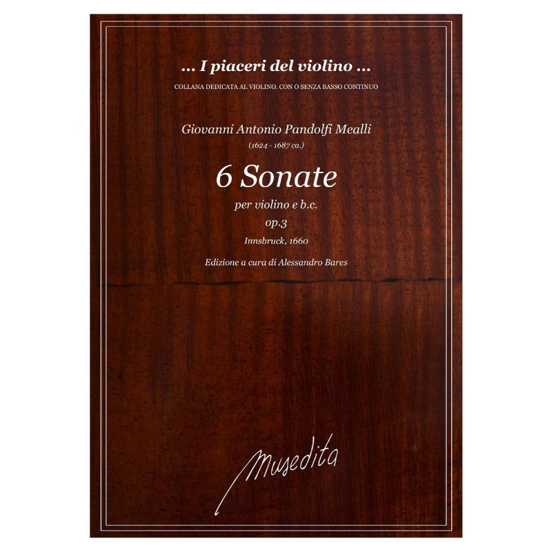 Titelbild für MUSEDITA -PA203 - 6 Sonaten op 3