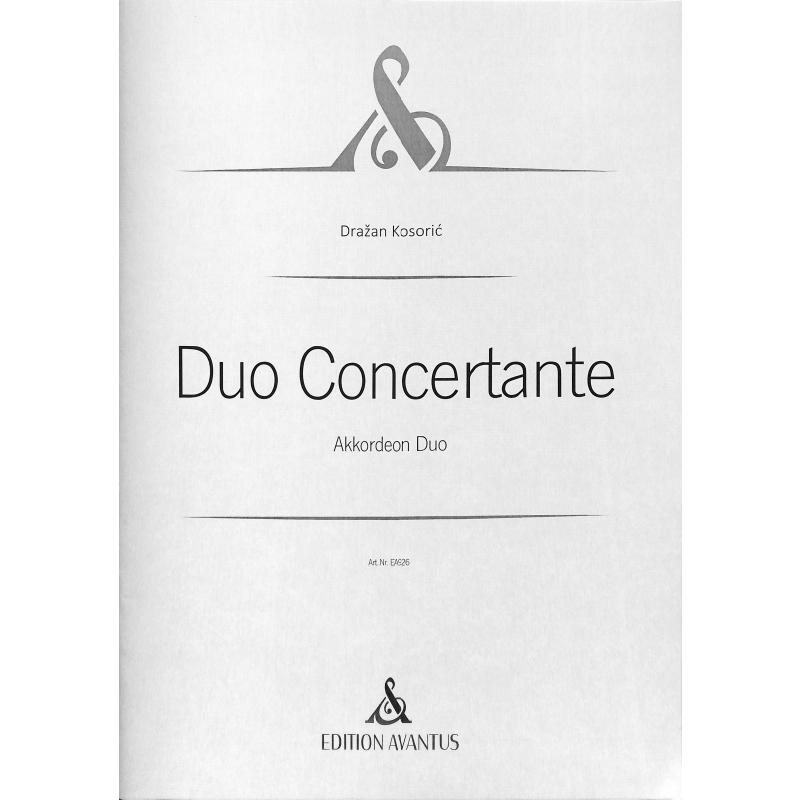 Titelbild für AVANTUS -EA926 - Duo concertante