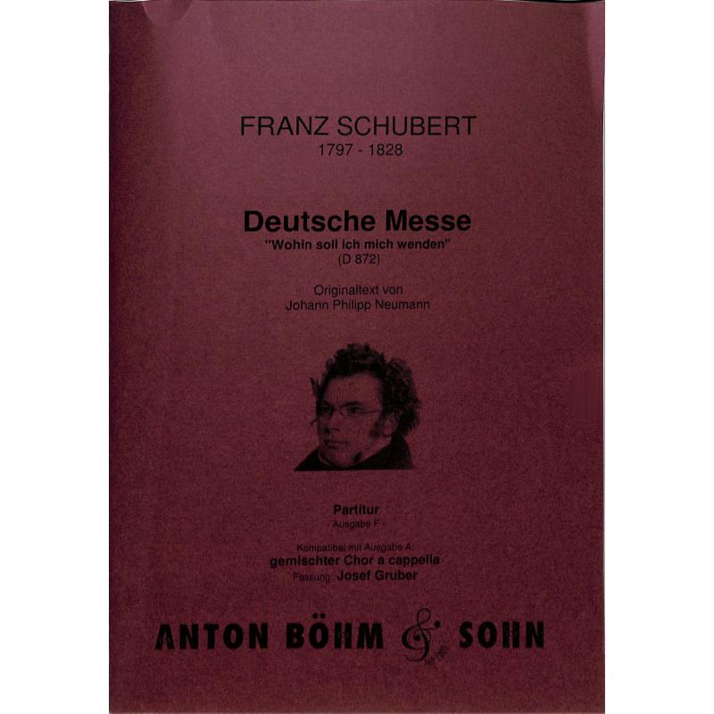 Titelbild für BOEHM 5371-01 - Deutsche Messe Ausgabe F | Deutsche Messe D 872