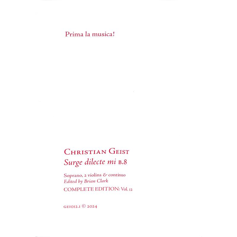 Titelbild für PRIMA -GEI012-1 - Surge dilecte mi