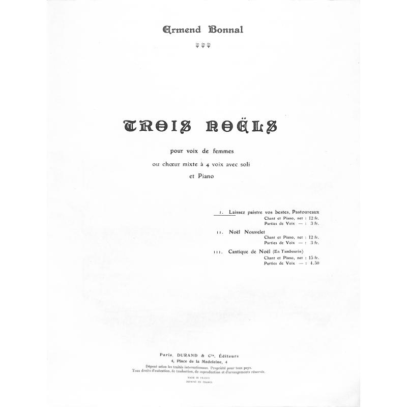 Titelbild für DF 13123-04 - Laissez paistre vos bestes Pastoureaux