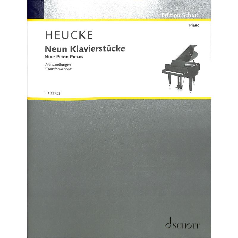 Titelbild für ED 23753 - 9 Klavierstücke | Verwandlungen