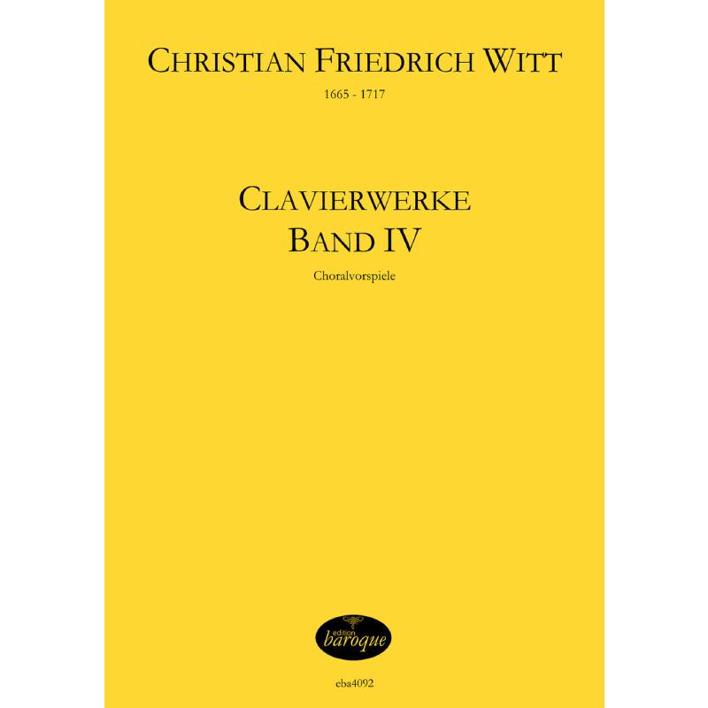 Titelbild für BAROQUE 4092 - Klavierwerke 4 | Choralvorspiele