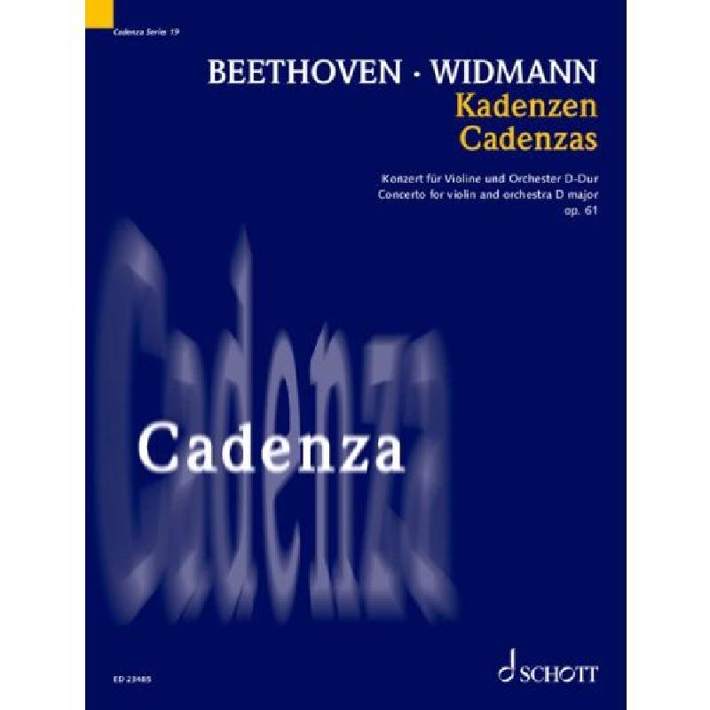 Titelbild für ED 23485 - Kadenzen zu Beethoven Konzert D-Dur op 61