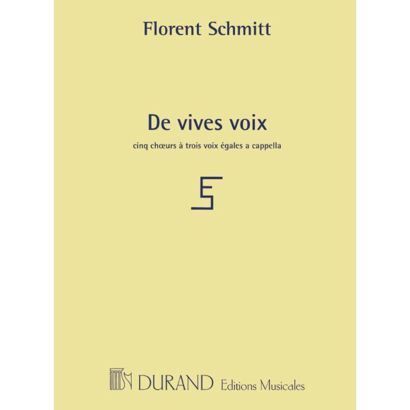 Titelbild für DF 15811 - De vives voix