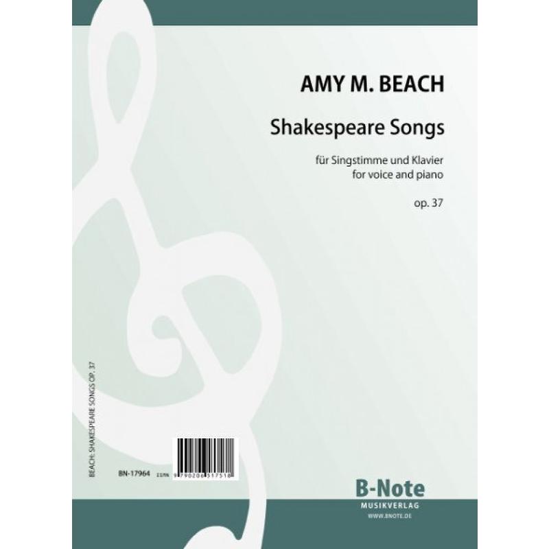Titelbild für BNOTE -BN17964 - Shakespeare songs op 37