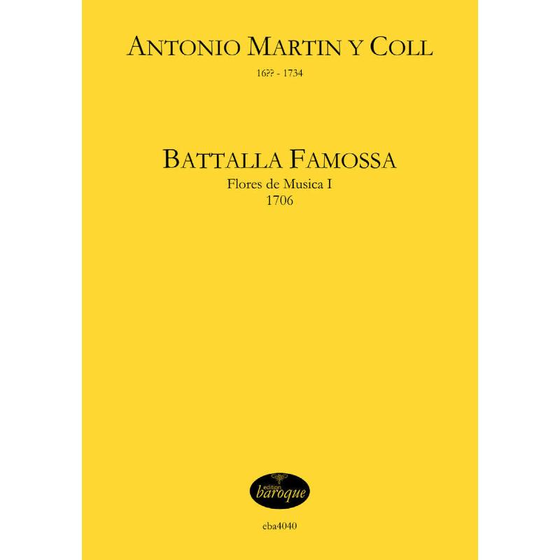 Titelbild für BAROQUE 4040 - Battalla famossa | Flores de musica 1 - Tentos