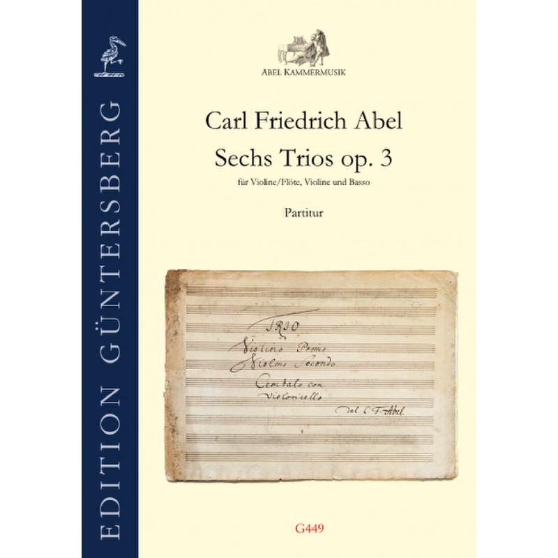 Titelbild für GUENTER -G449 - 6 Trios op 3
