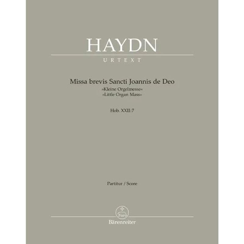 Titelbild für BA 11319 - Missa brevis B-Dur Sancti Johannis de deo Hob 22/7