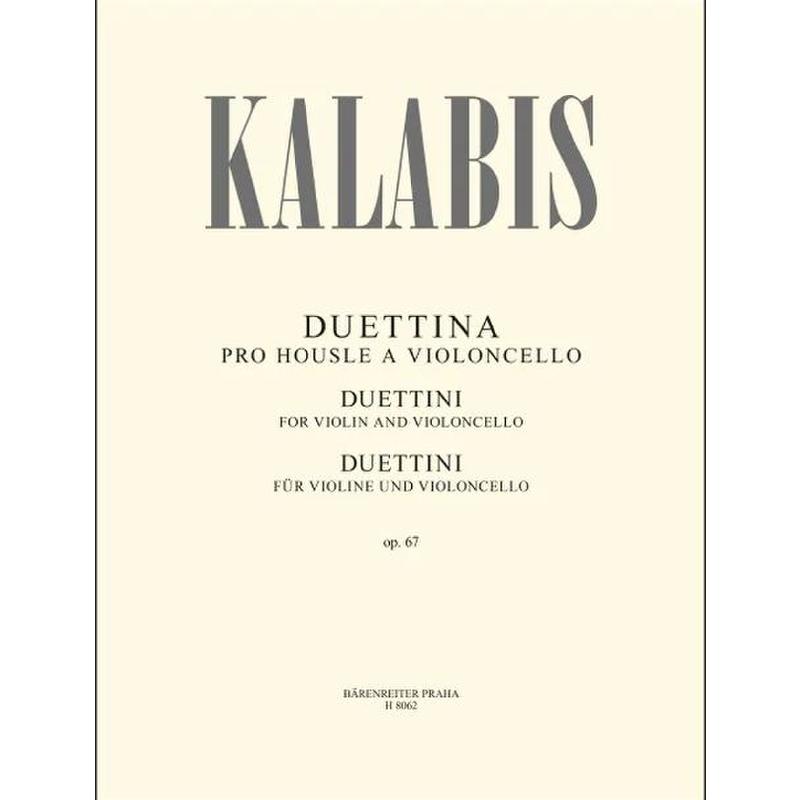 Titelbild für PRAHA 8062 - Duettini op 67